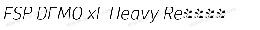 FSP DEMO xL Heavy Re字体转换